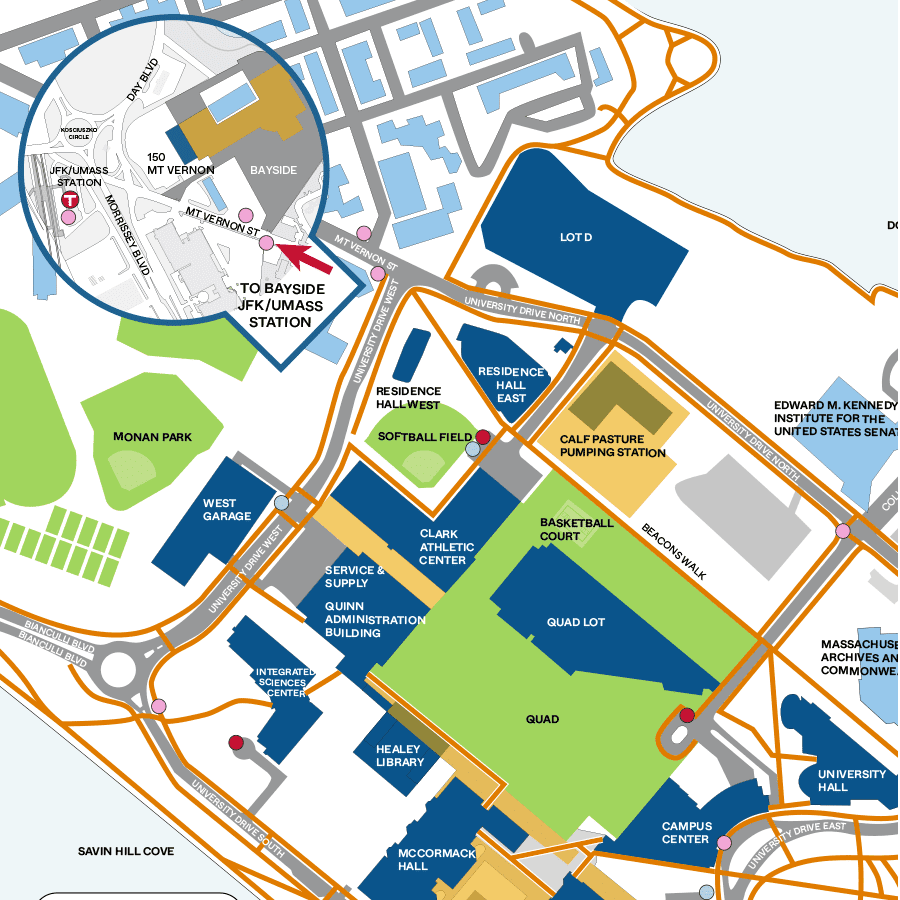 Official UMass Boston Static Map
